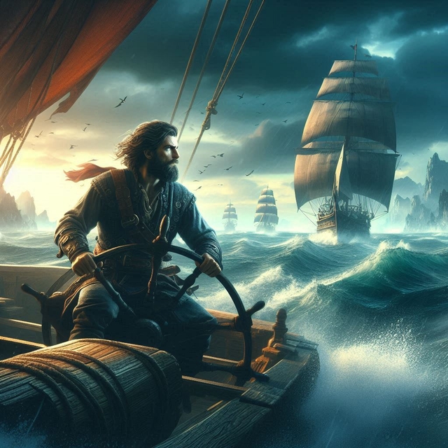 Sailor on a boat